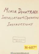 Mimik-Mimik Series UT, Universal Tracers, Instalaltion and Operations Manual 1966-UT-01